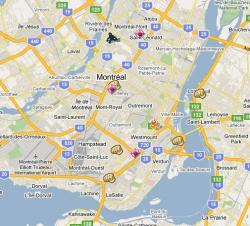 Crime map Montreal 20100105
